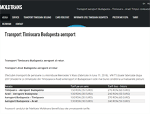 Tablet Screenshot of moldtrans.ro